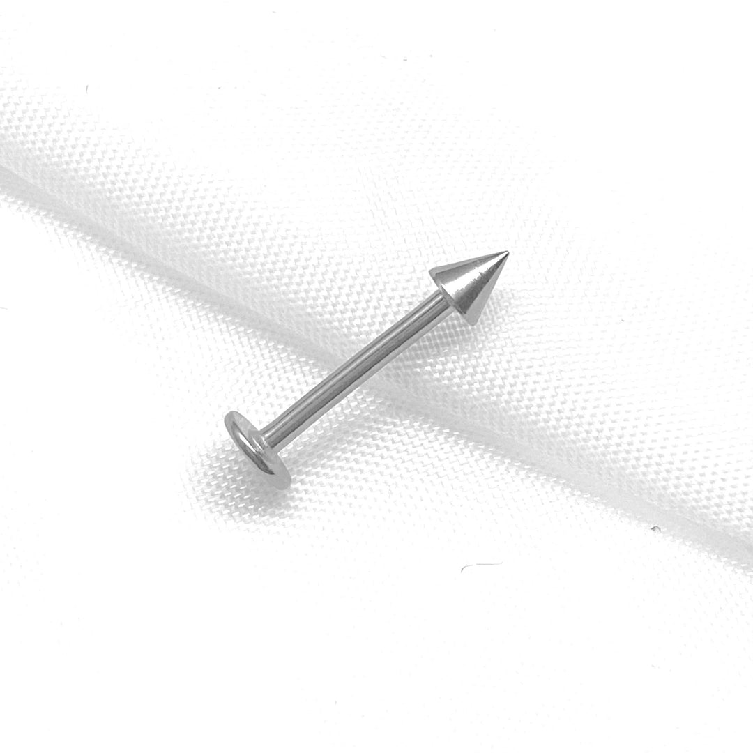 Labret Plateado Pico - Nicola Joyeria