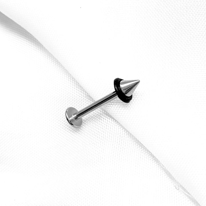 Labret Plateado Pico - Nicola Joyeria