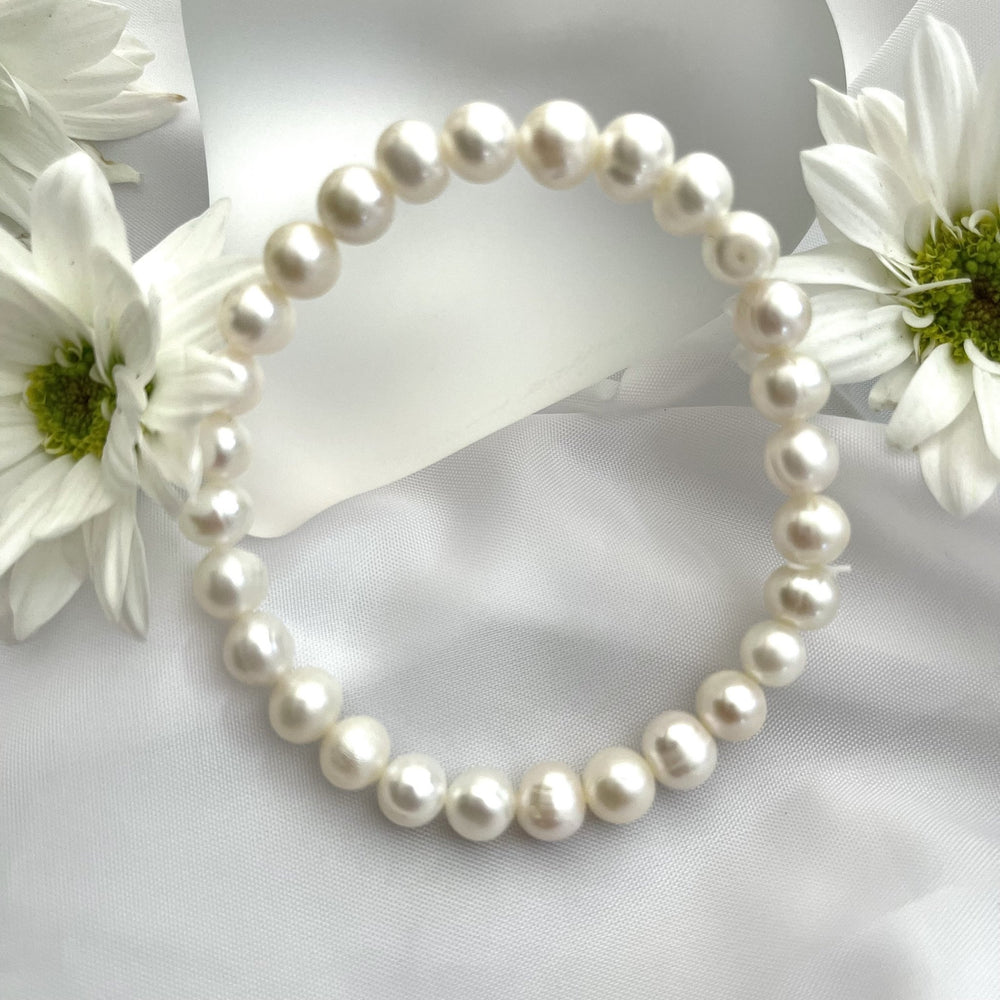 Pulsera de Perlas Cultivadas 7MM - Nicola Joyeria